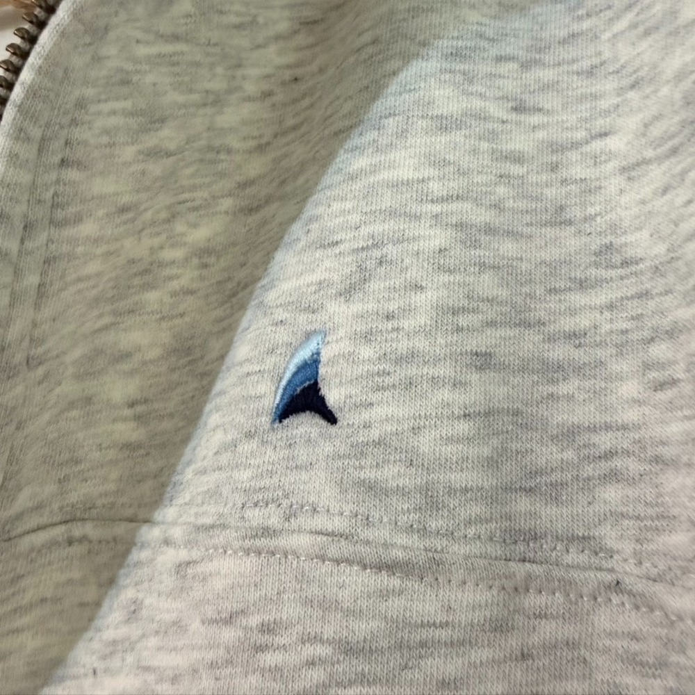 Tailor Vintage Grey Long Sleeve Pullover Sweatshirt Zip Men's Size XL - Picture 3 of 5